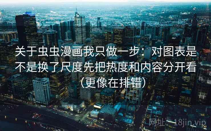 关于虫虫漫画我只做一步：对图表是不是换了尺度先把热度和内容分开看（更像在排错）